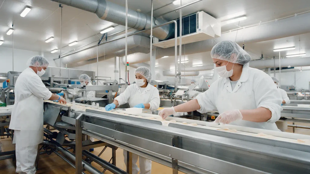 Planta de alimentos donde la calidad del aire interior incide en la inocuidad